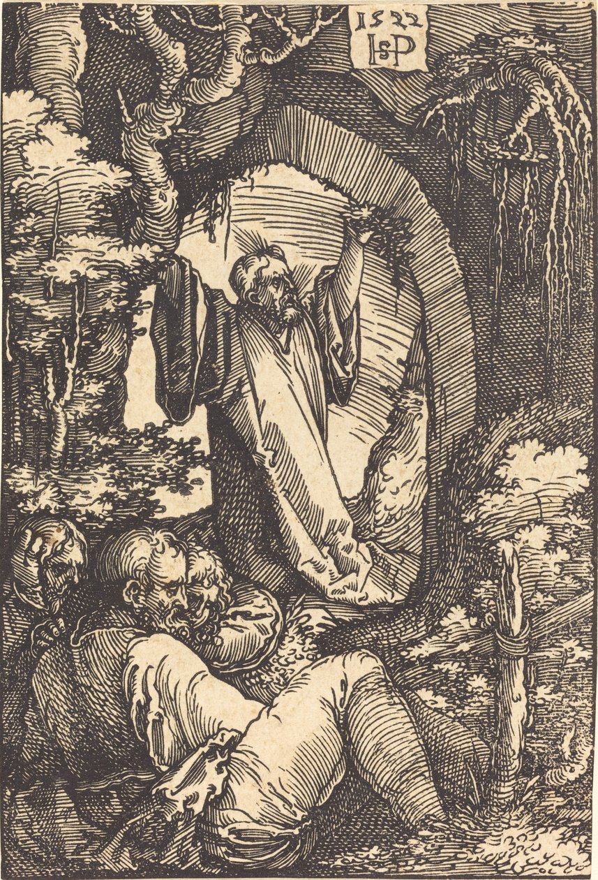 Kristus na hoře Olivetské od Sebald Beham