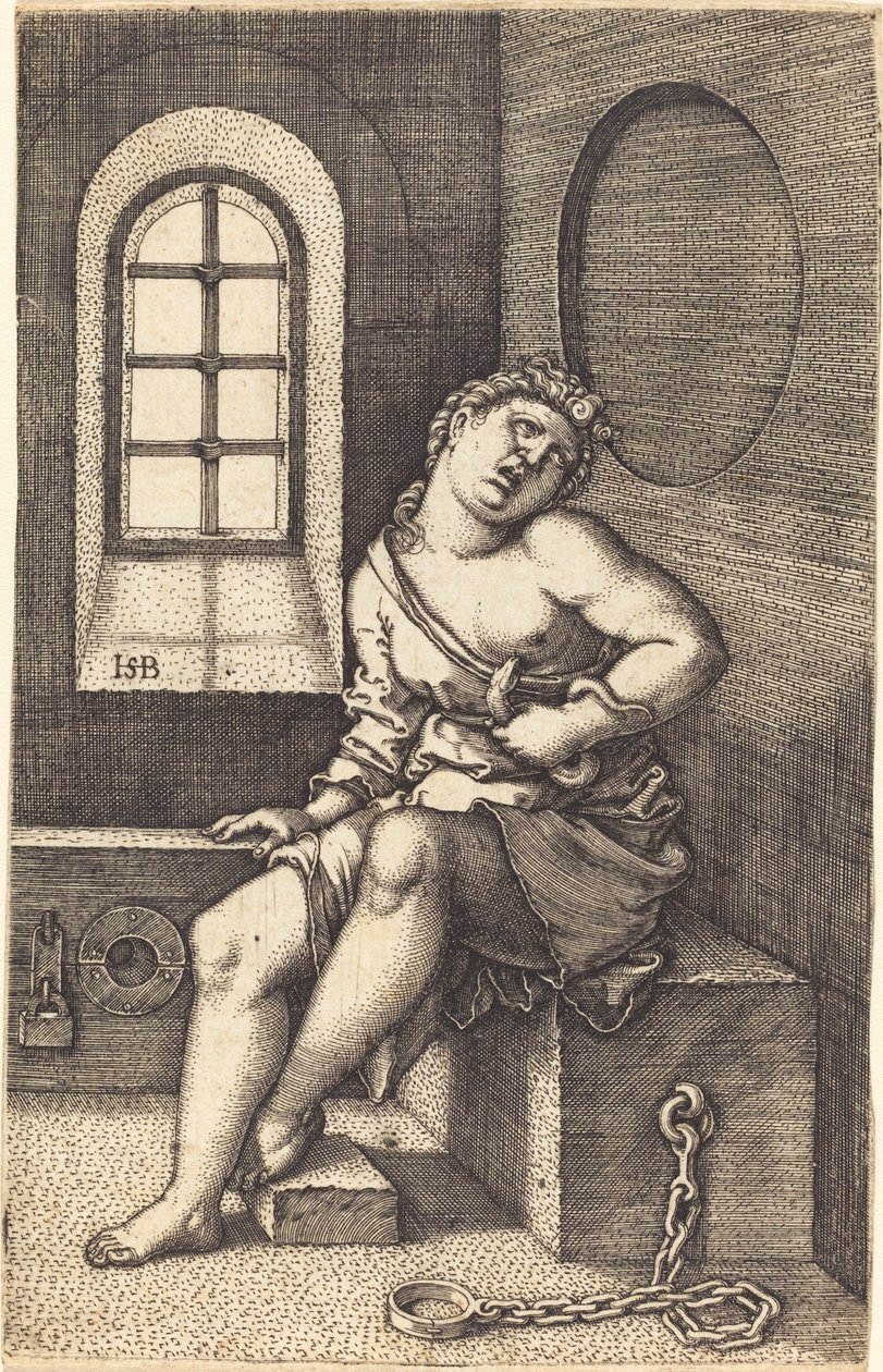 Sedící Kleopatra od Sebald Beham