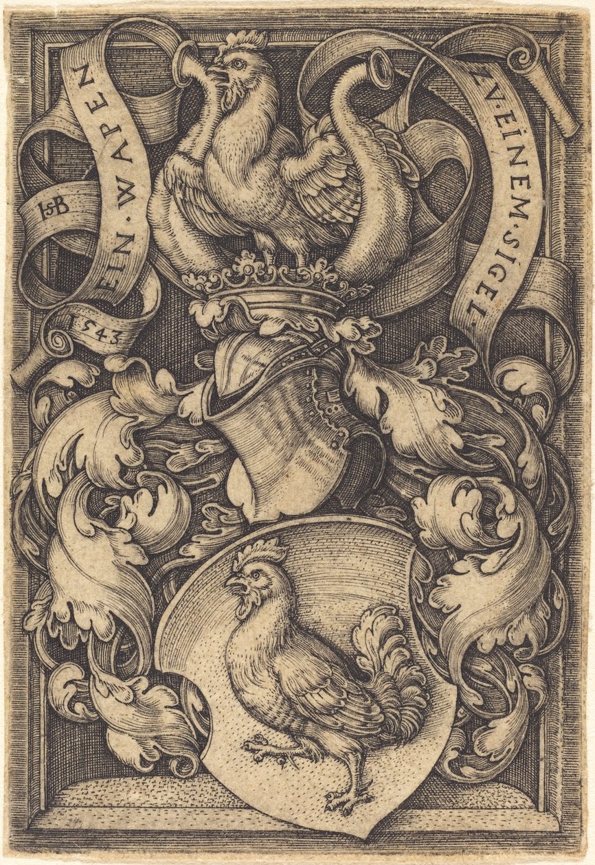 Erb s kohoutem od Sebald Beham