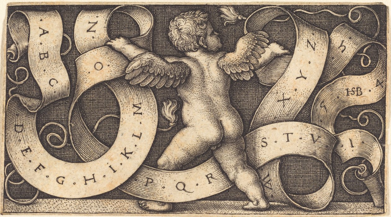 Genius s abecedou od Sebald Beham