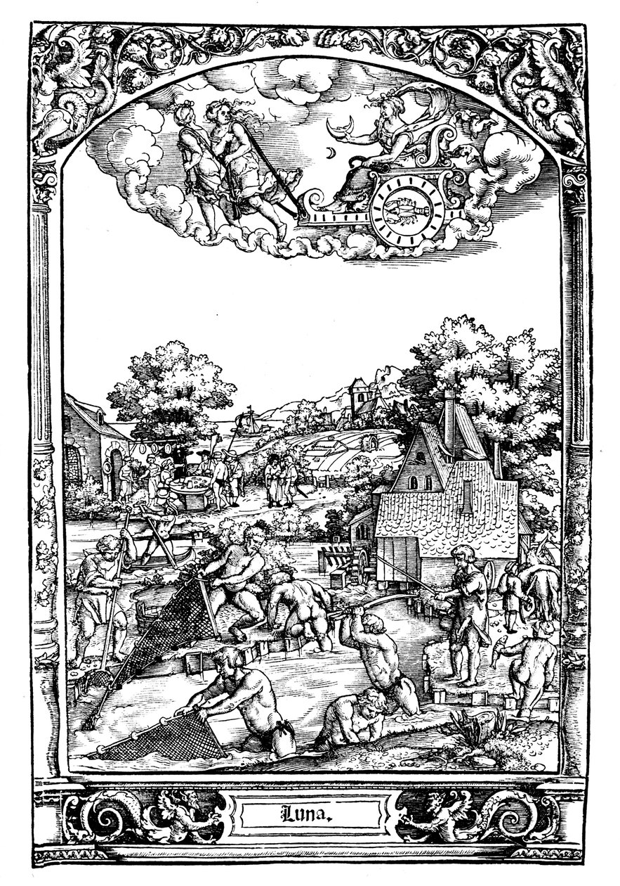 Luna, 1531 od Sebald Beham