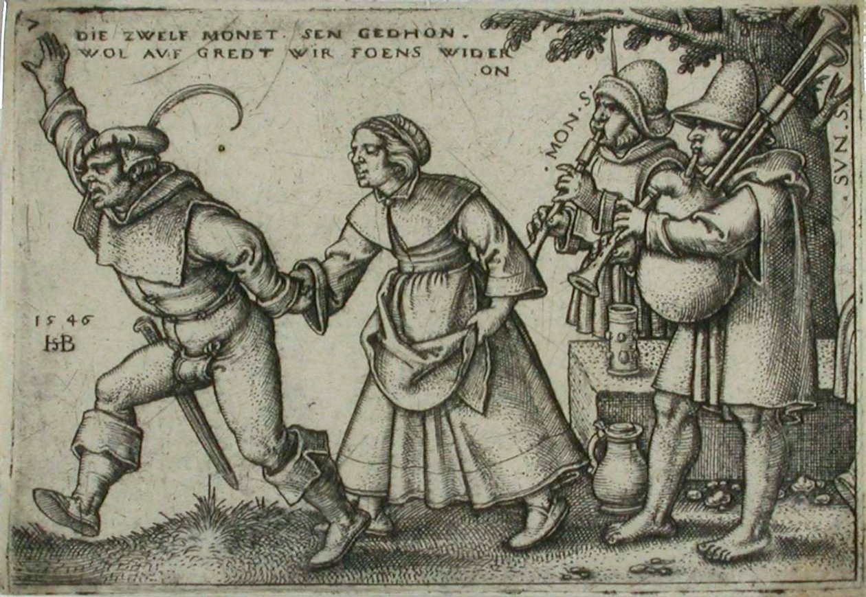 Venkovská svatba, 7 od Sebald Beham