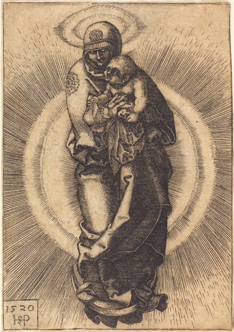 Madonna na půlměsíci od Sebald Beham