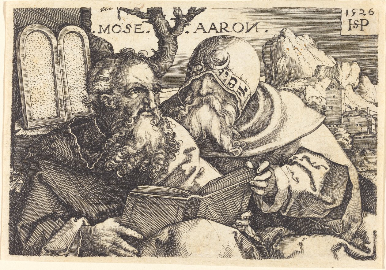 Mojžíš a Áron od Sebald Beham
