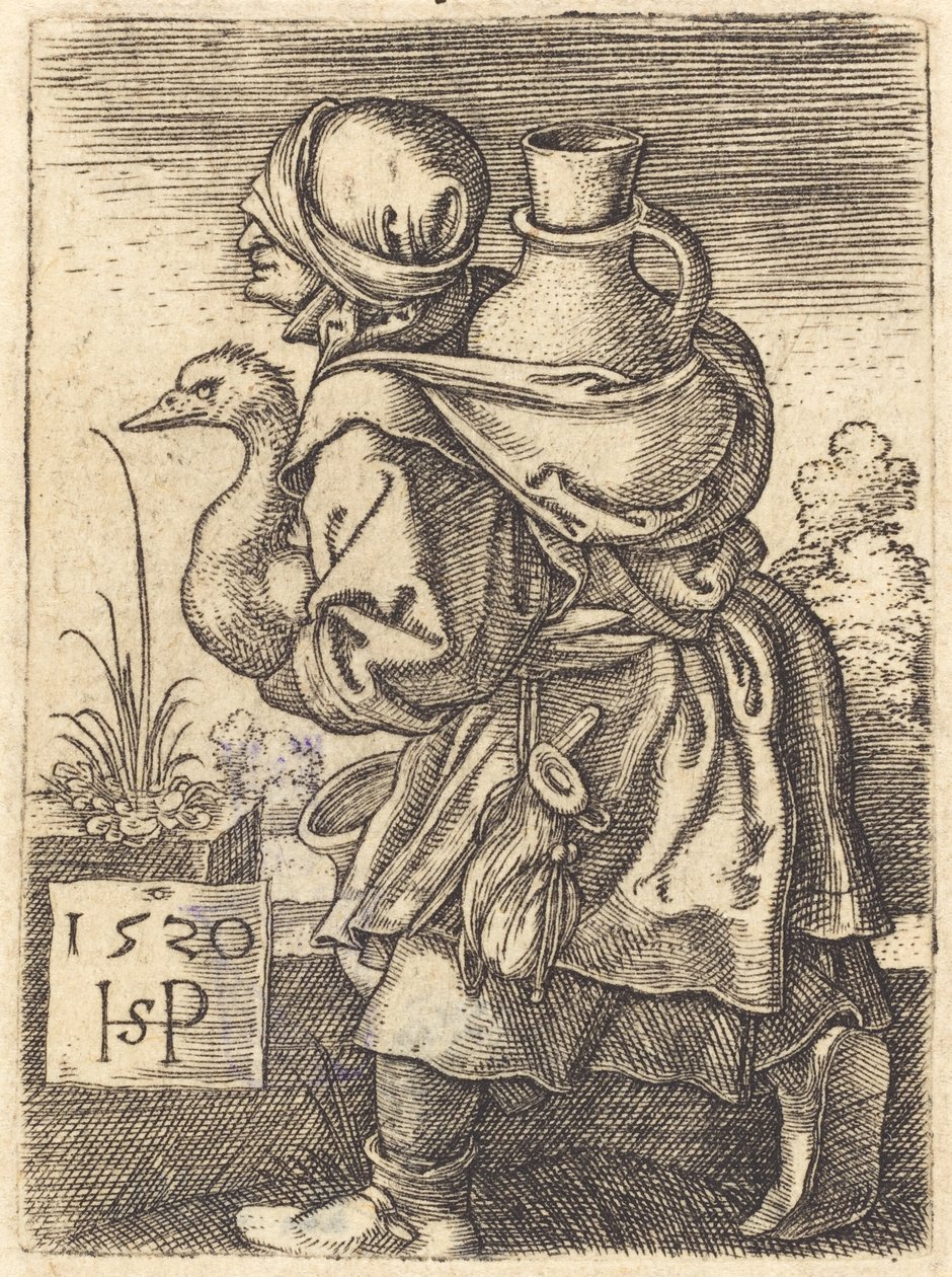 Rolnice jde na trh od Sebald Beham