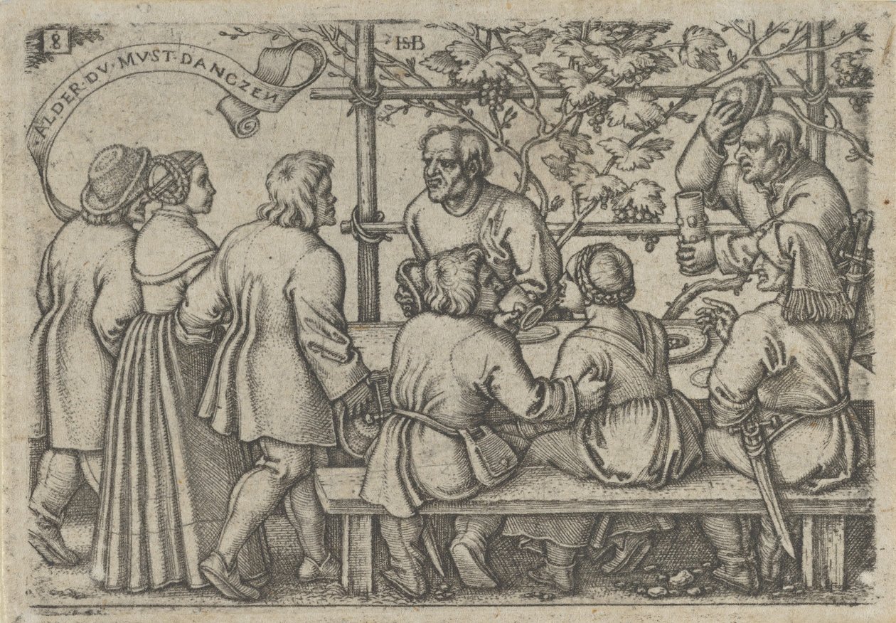 Selské hody, od Selské hody aneb Dvanáct měsíců, 1546-47. od Sebald Beham