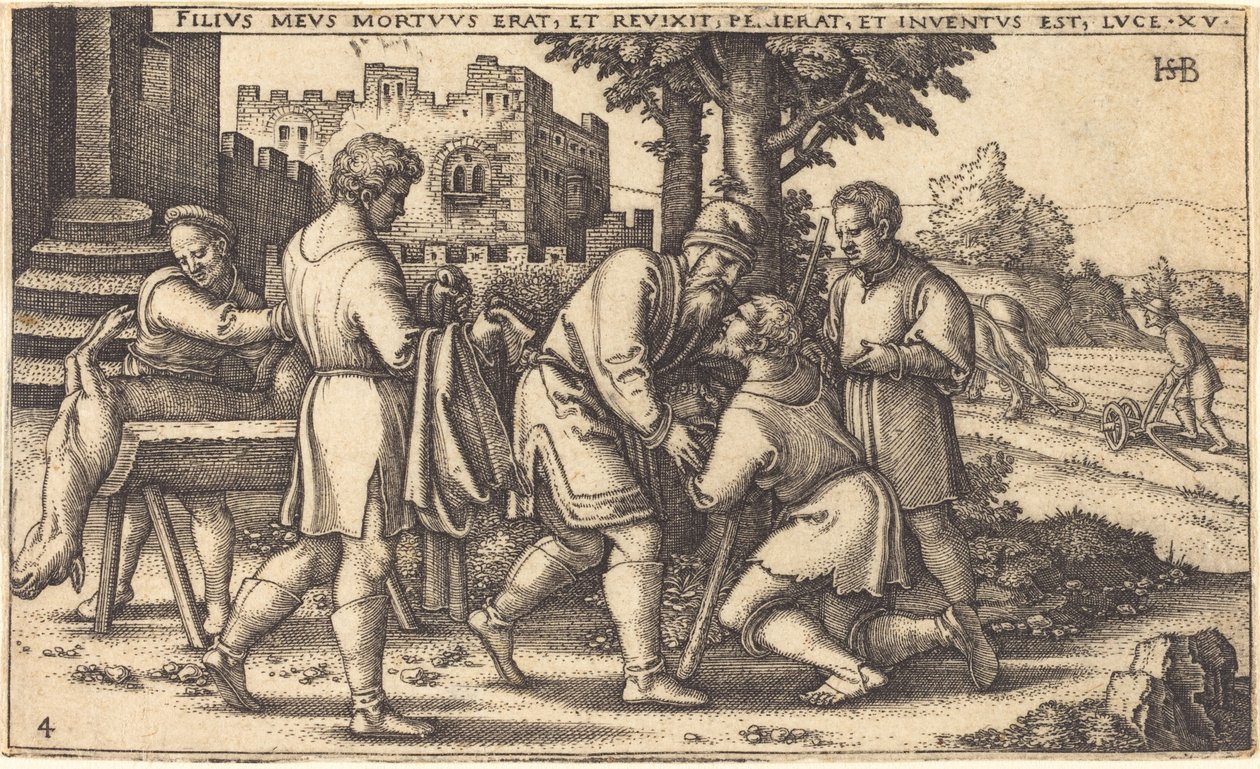 Návrat marnotratného syna od Sebald Beham