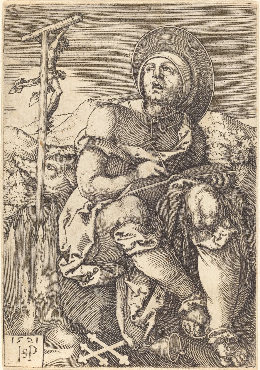 Svatý Antonín poustevník od Sebald Beham