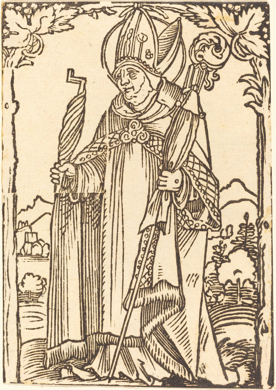 Svatý Erasmus jako biskup od Sebald Beham