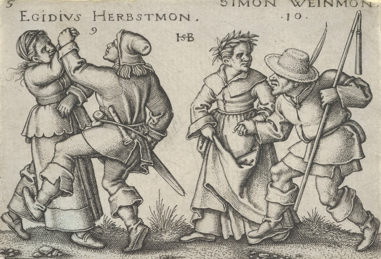 Září a říjen, od Selských hodů aneb Dvanáct měsíců, 1546-47. od Sebald Beham