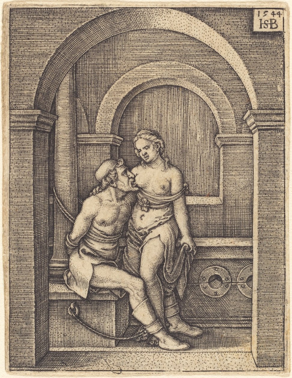 Simon a jeho dcera (Cimon a Pero) od Sebald Beham