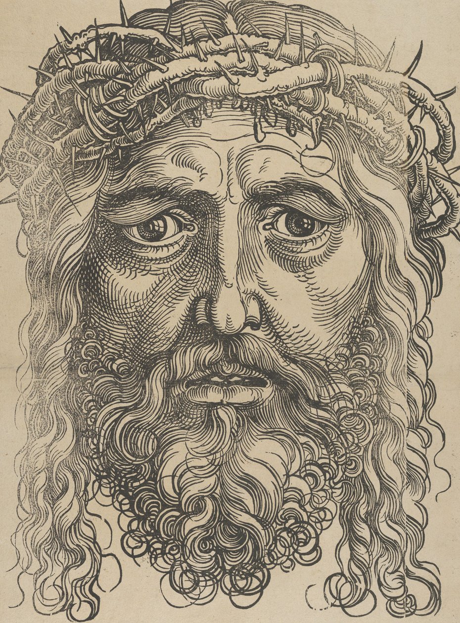 Hlava Krista korunovaná trním, ca. 1520. od Sebald Beham