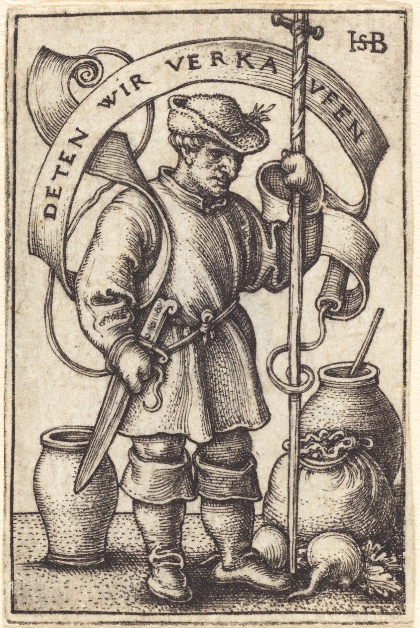 Trhový rolník od Sebald Beham