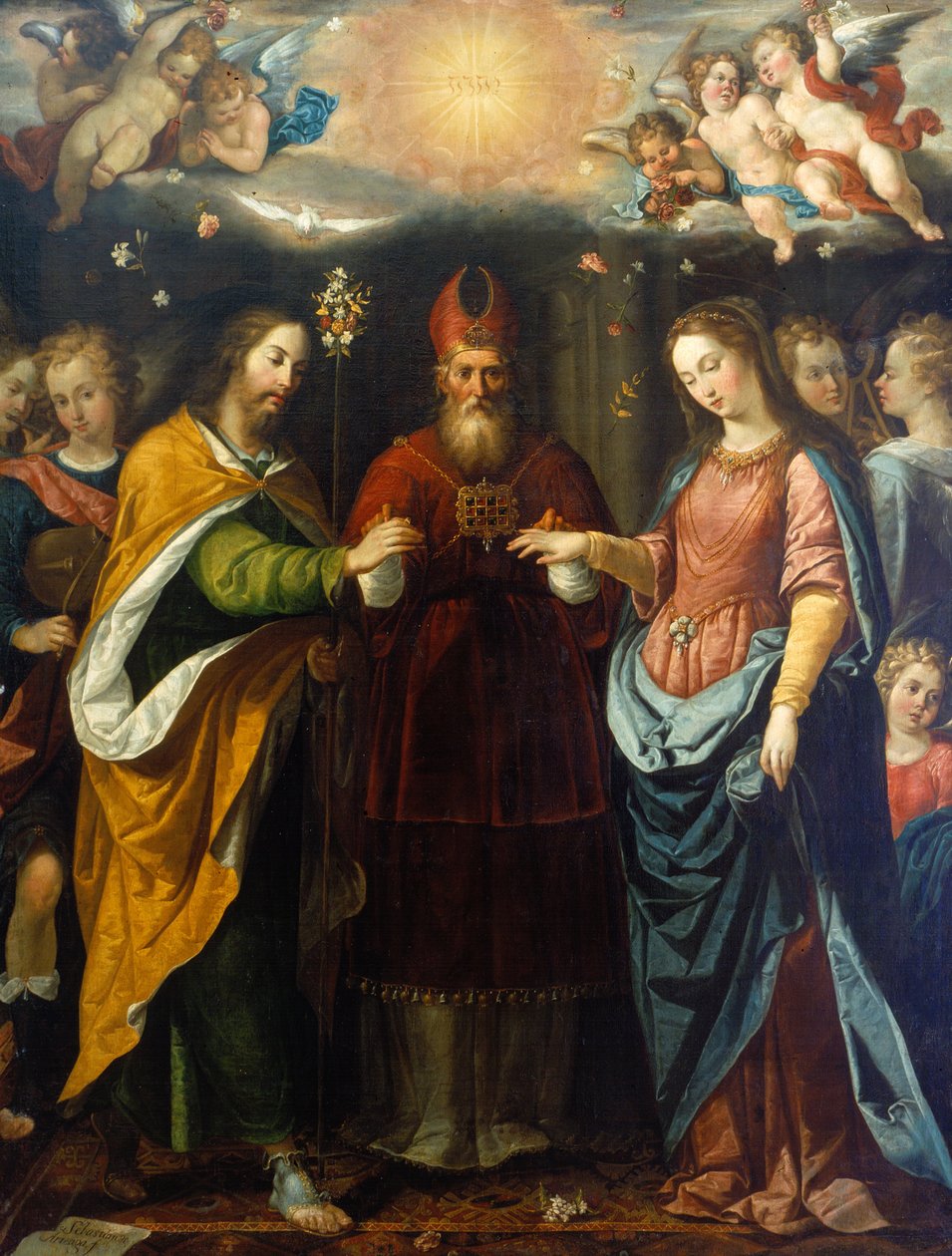 Zasnoubení Panny Marie od Sebastian Lopez de Arteaga