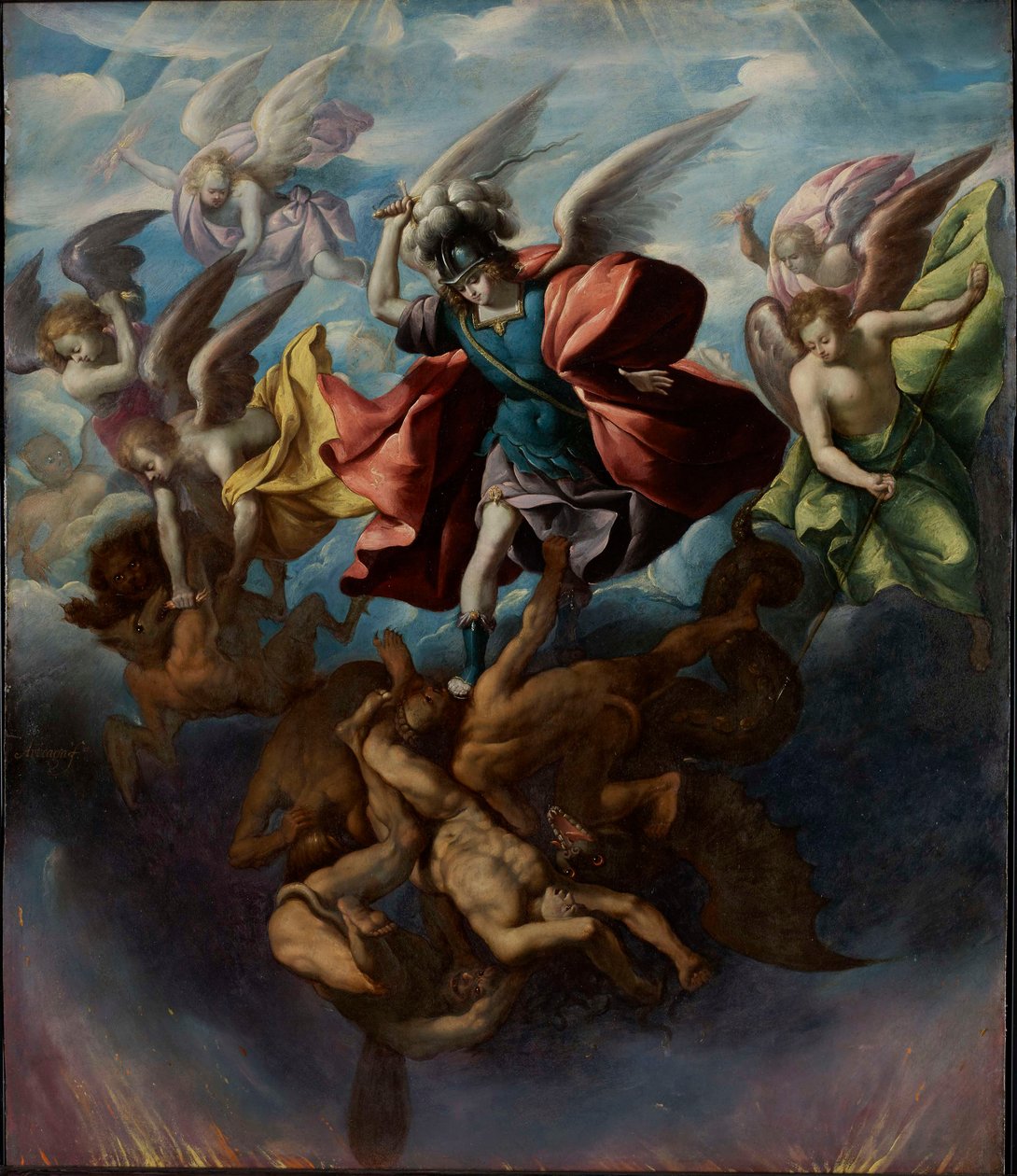 Pád rebelských andělů, c. 1650. od Sebastian Lopez de Arteaga