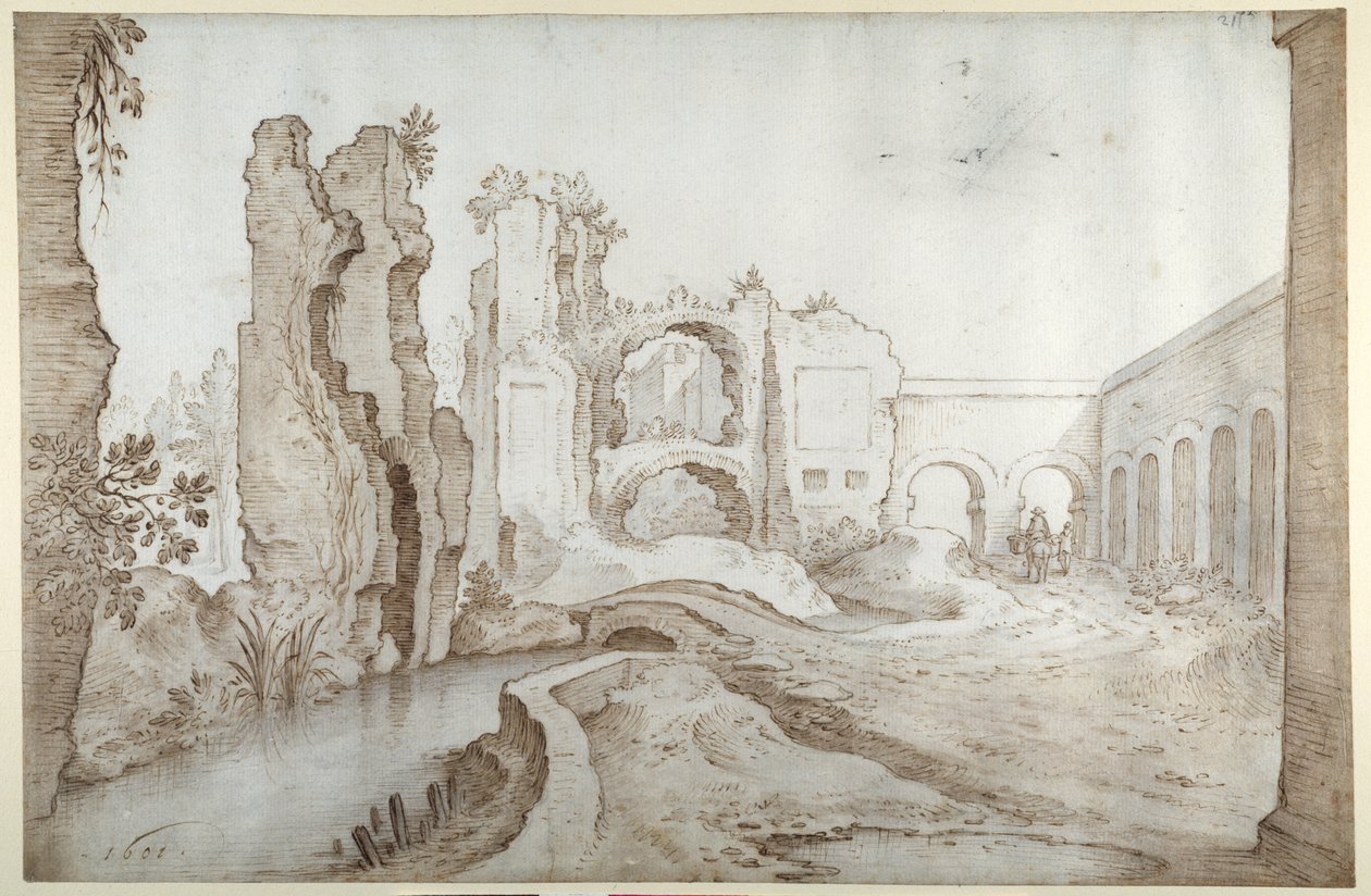 Ruiny Thermae Titus od Sebastian Vrancx