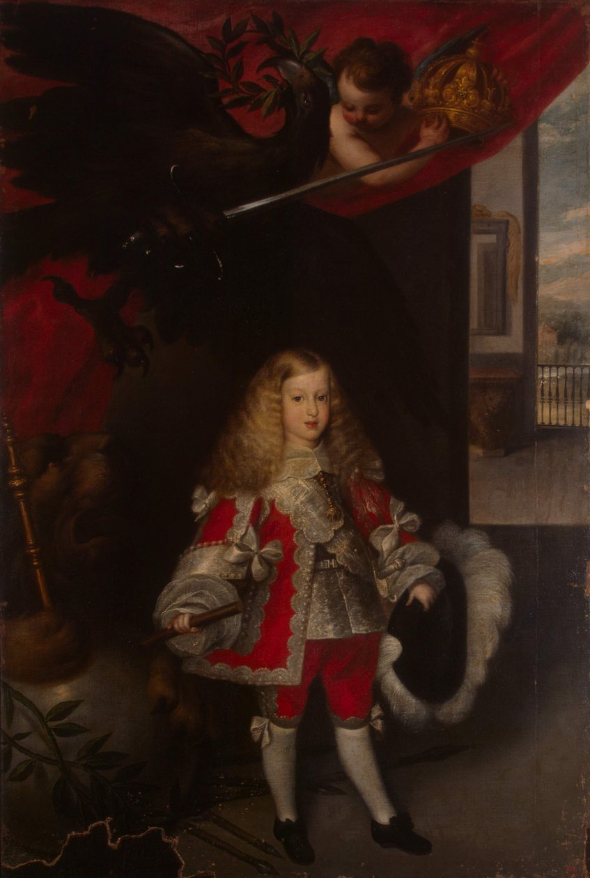 Portrét Karla II Španělska jako dítě, 1667-1670 od Sebastian de Herrera Barnuevo