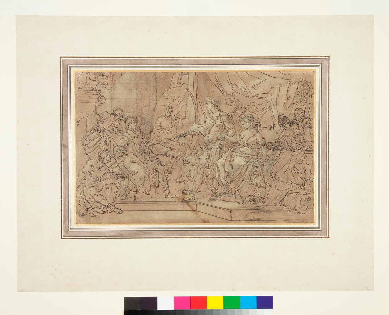 Alexander dává Campaspe Apellesovi kolem roku 1715 od Sebastiano Conca