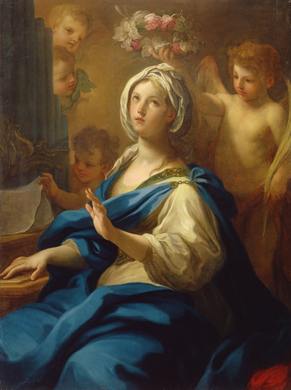 Svatý. Cecílie od Sebastiano Conca