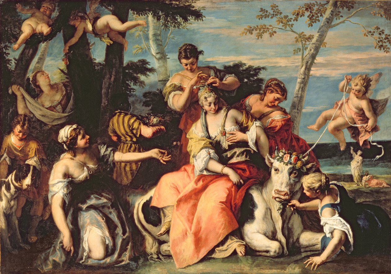 Znásilnění Evropy od Sebastiano Ricci