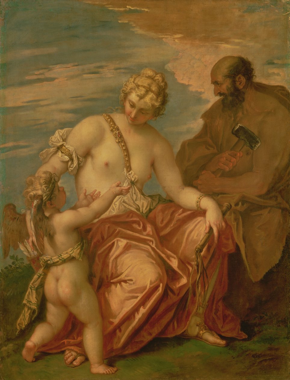 Venuše, Vulkán a Amor, 1705-06 od Sebastiano Ricci