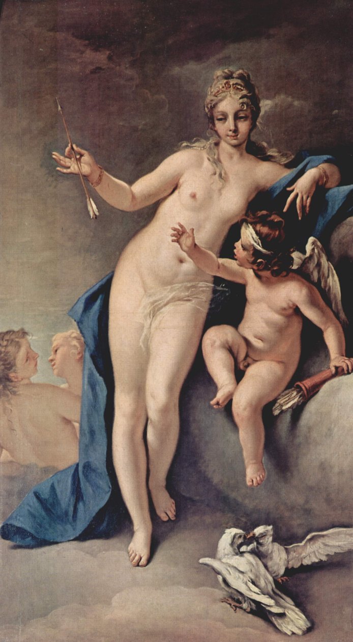 Venuše a Amor od Sebastiano Ricci