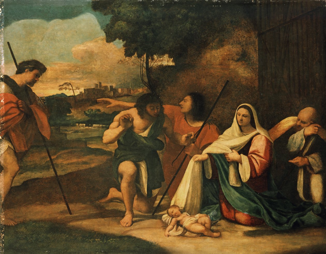 Klanění pastýřů, Předkonzervace, 1510 od Sebastiano del Piombo