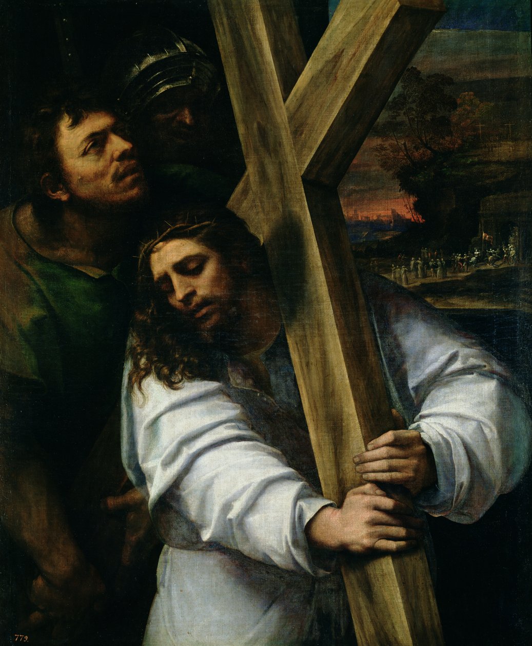 Ježíš nesoucí kříž, kolem roku 1535 od Sebastiano del Piombo