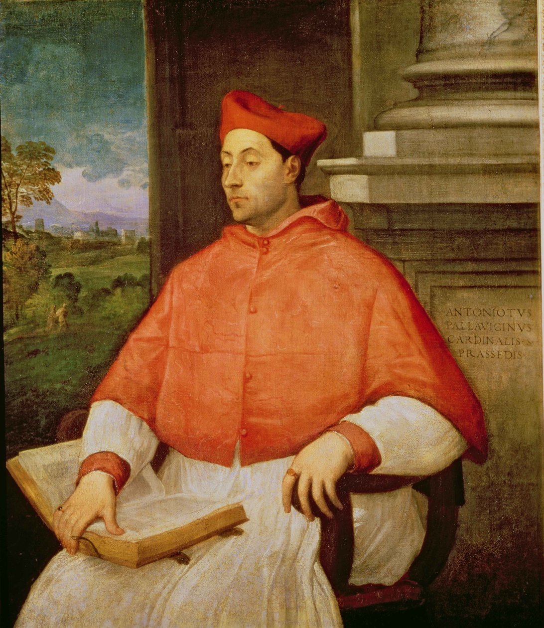 Portrét kardinála A. Pallaviciniho, 1512 od Sebastiano del Piombo