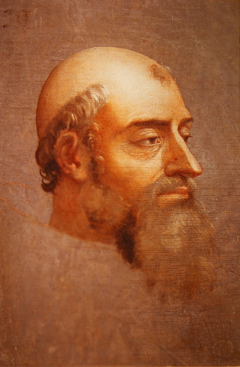 Portrét Klementa VII (olej na břidlici) od Sebastiano del Piombo