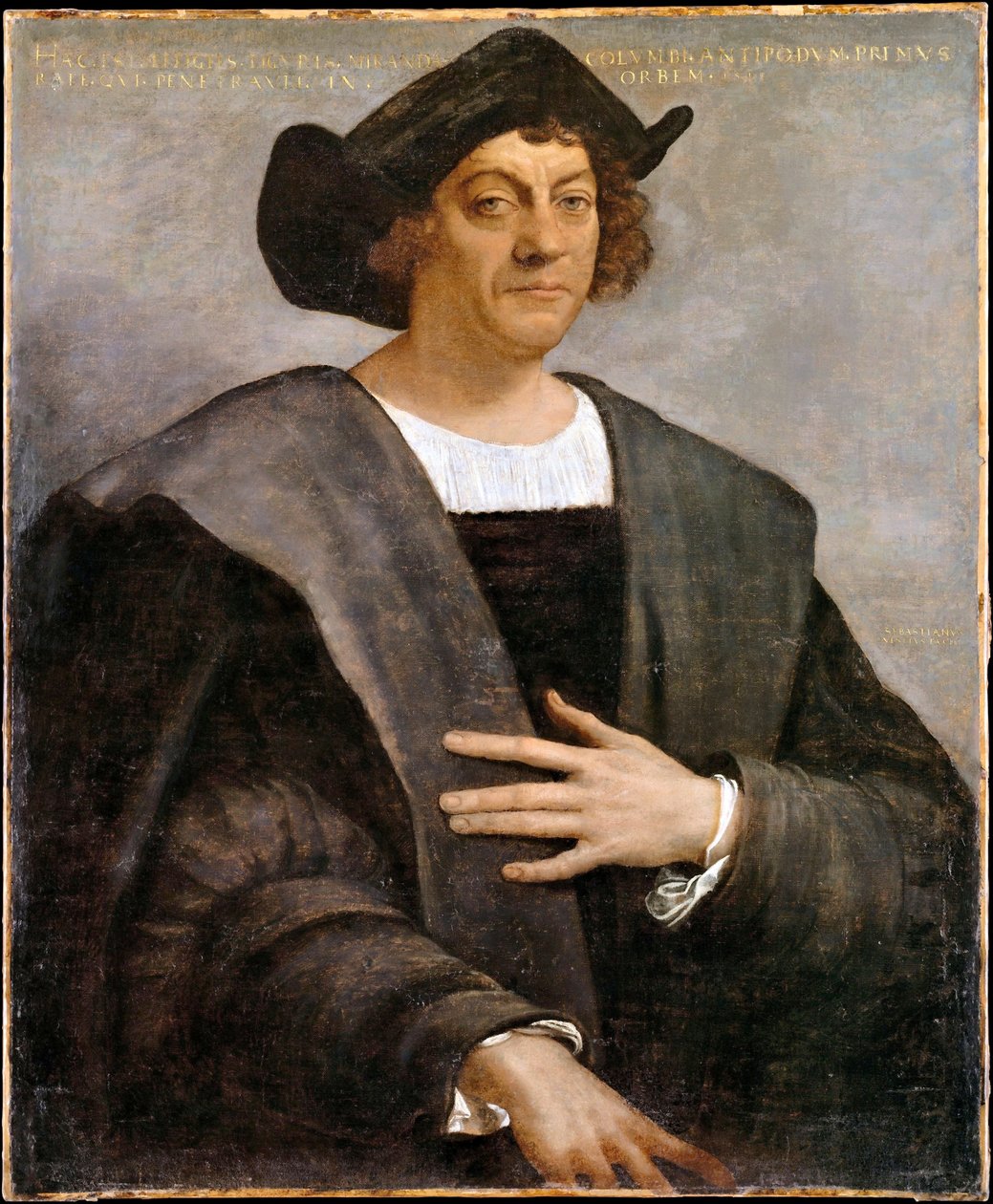 Portrét muže, o němž se tvrdí, že je to Kryštof Kolumbus od Sebastiano del Piombo