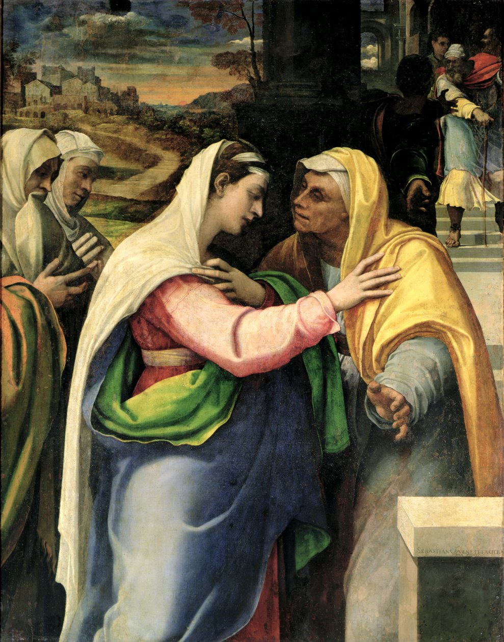 Navštívení, 1519 od Sebastiano del Piombo