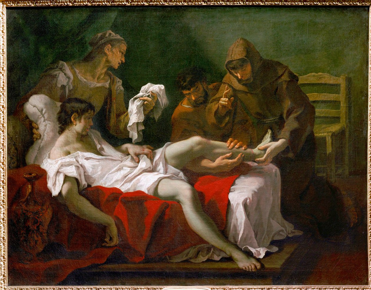 Svatý Antonín Paduánský uzdravuje mládež... od Sebastiano (attr. to) Ricci