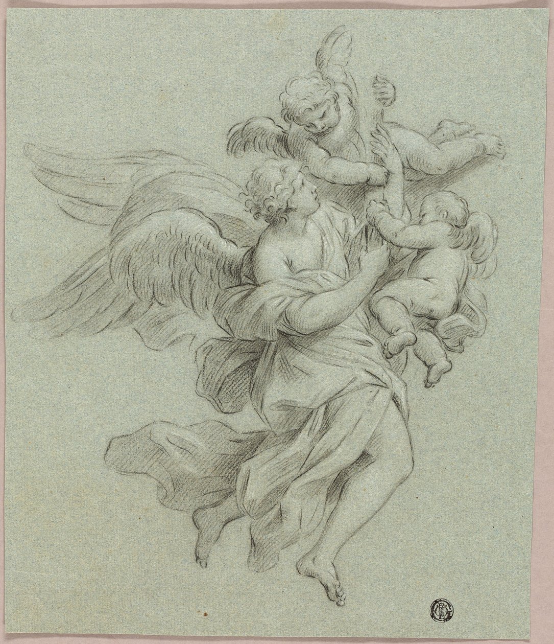 Anděl s Putti od Sebastiano Conca