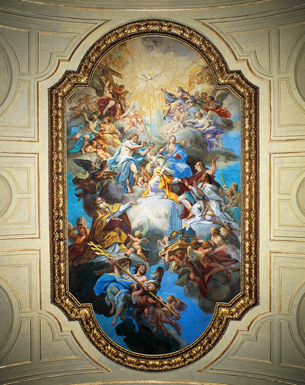 Korunovace svaté Cecílie od Sebastiano Conca