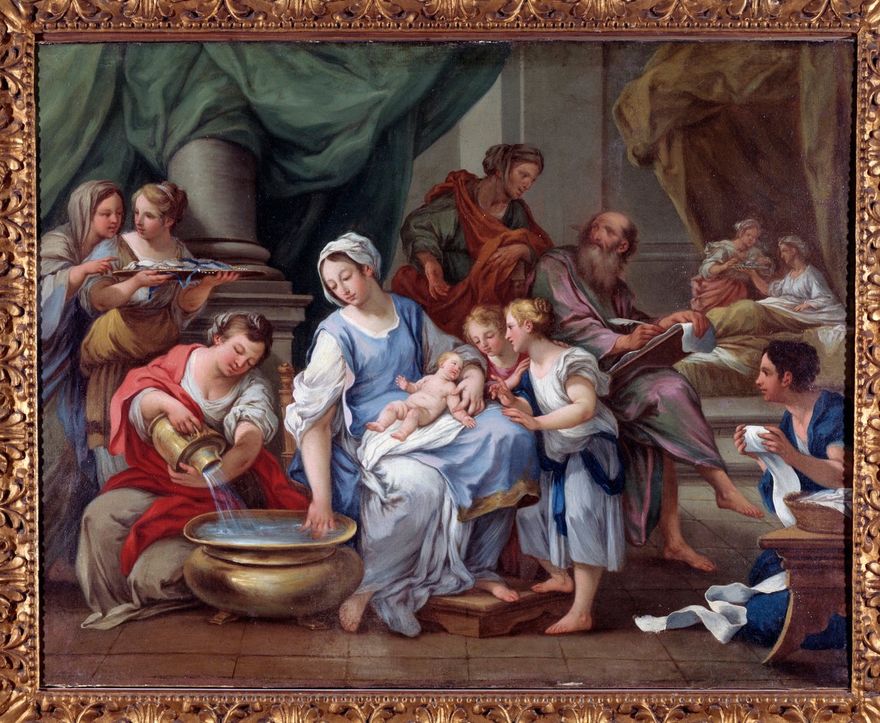 Narození sv. Jana Křtitele (Narození sv. Jana Křtitele) Obraz Sebastiano Conca (1680-1764) Museo dell