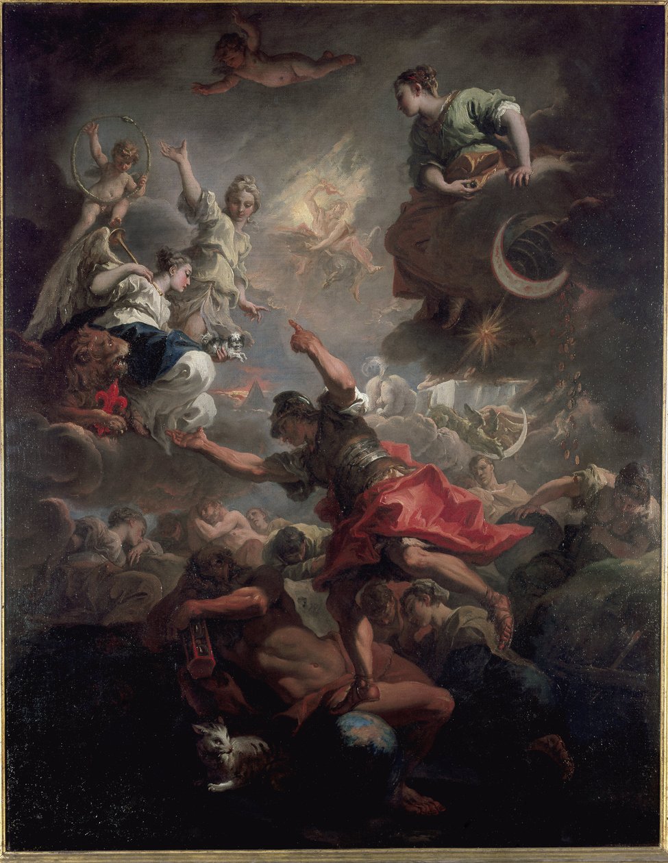 Alegorie Toskánska (olej na plátně od Sebastiano Ricci