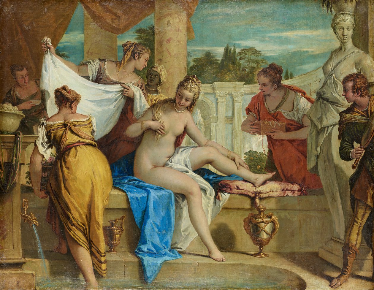 Batšeba při koupeli od Sebastiano Ricci