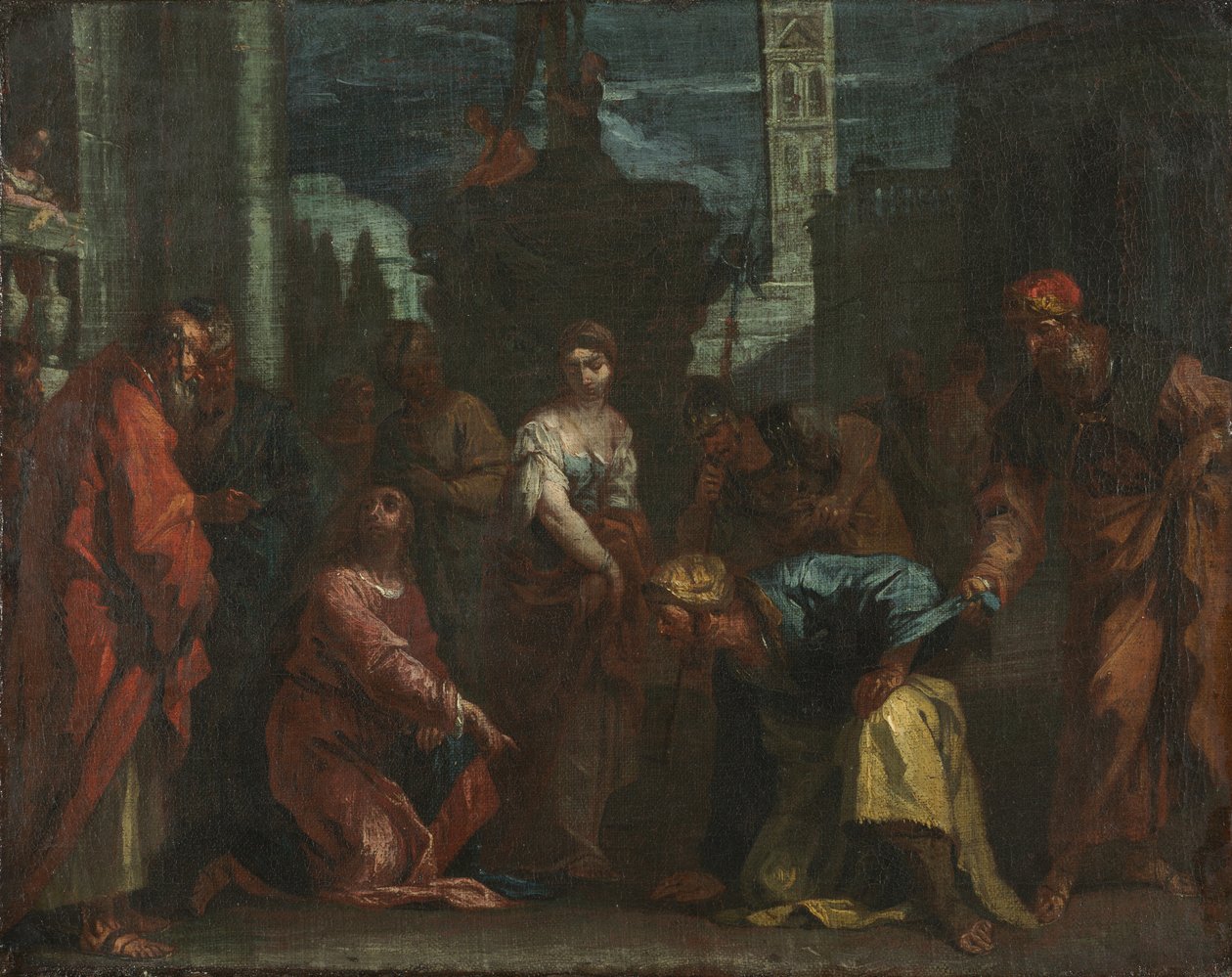 Kristus a žena odcizení z cizoložství, polovina 1700 (olej na plátně) od Sebastiano Ricci