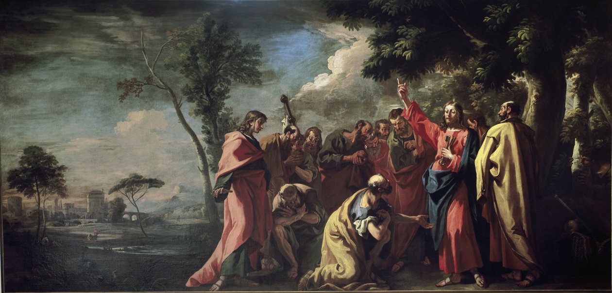 Kristus předává klíče sv. Petrovi (olej na plátně, kolem roku 1710) od Sebastiano Ricci