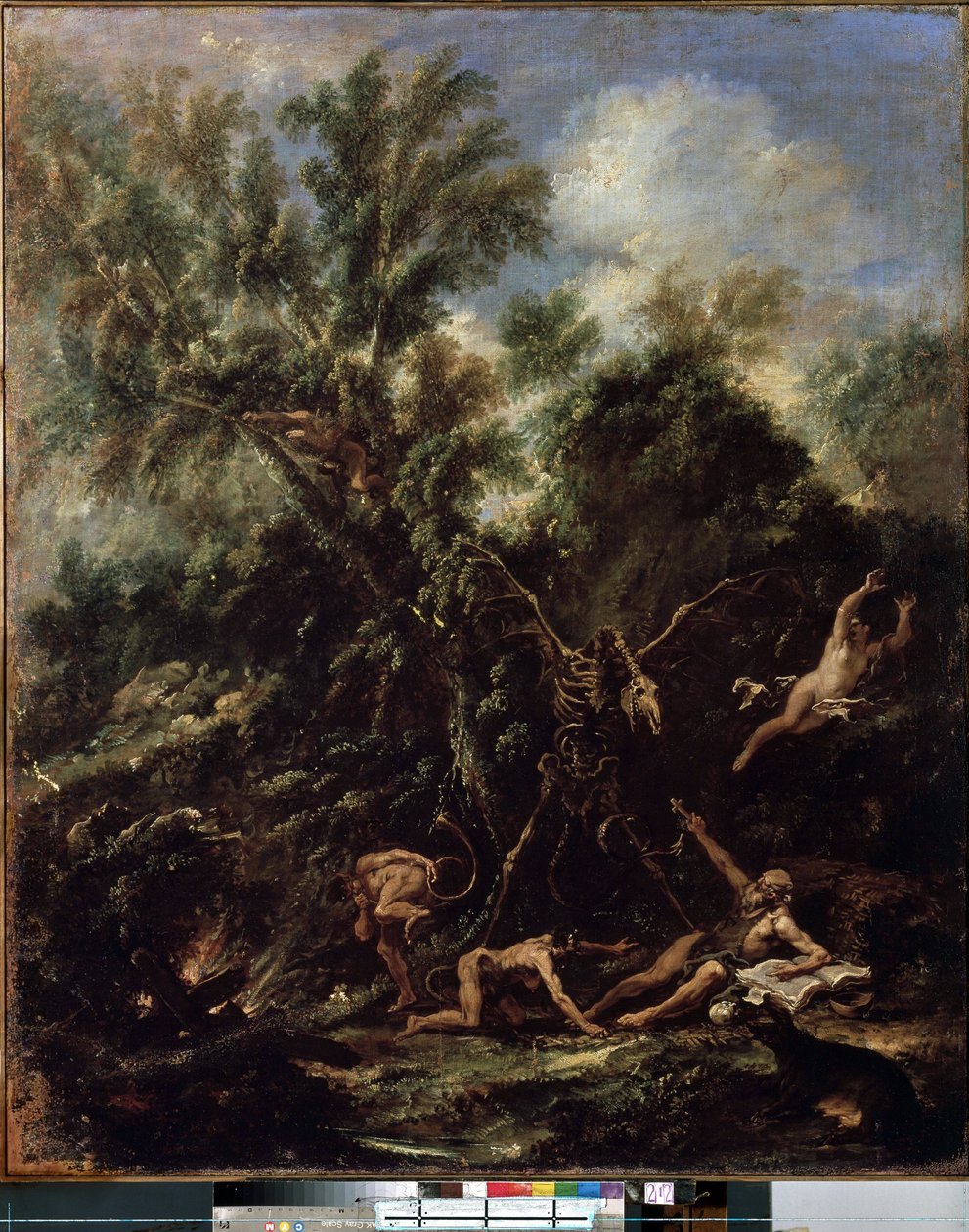 Pokušení svatého Antonína (The Temptation of Saint Anthony). Obraz Sebastiana Ricciho (1659-1734) od Sebastiano Ricci
