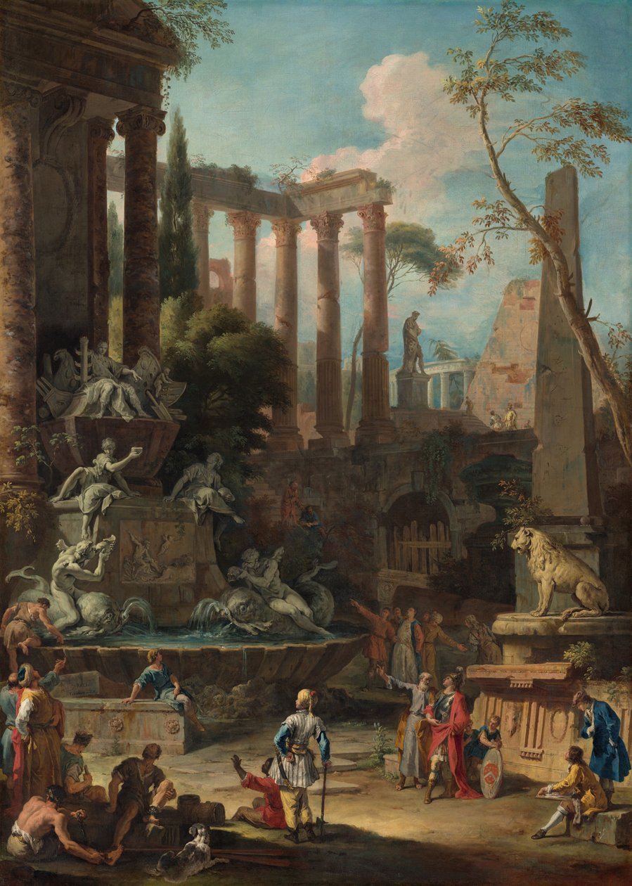 Památník admirála sira Clowdisleyho Shovella, 1725 od Sebastiano Ricci