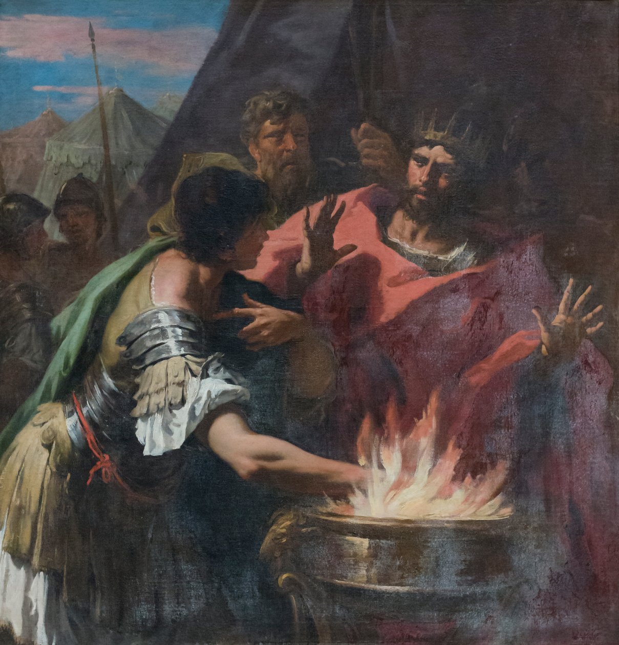 Mucius Scaevola, konec 17. století (olej na plátně) od Sebastiano Ricci