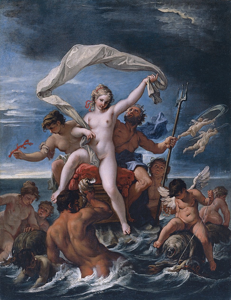 Neptun a Amfitrit od Sebastiano Ricci