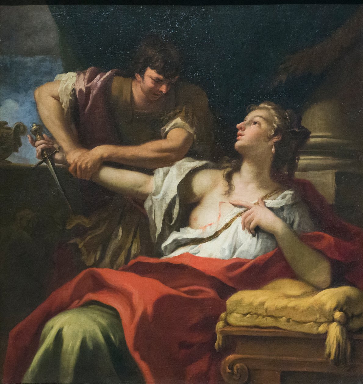 Římská Lukrécie, konec 17. století (olej na plátně) od Sebastiano Ricci