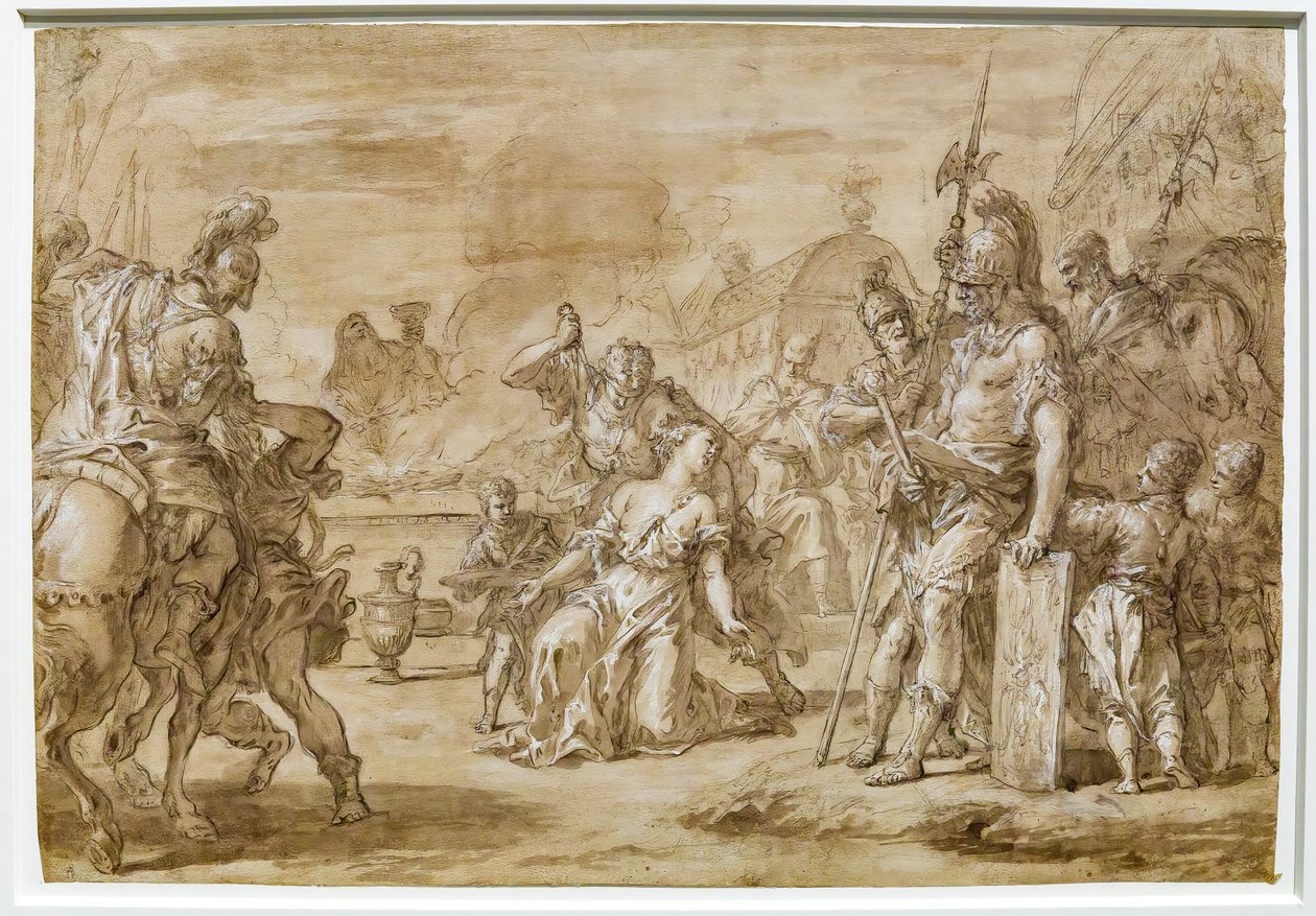 Obětování Polyxeny od Sebastiano Ricci