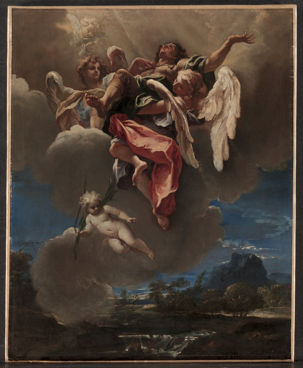 Studie k obrazu "Apoteóza světce" (pro San Bernardino dei Morti, Milán), asi 1695 (olej na plátně) od Sebastiano Ricci