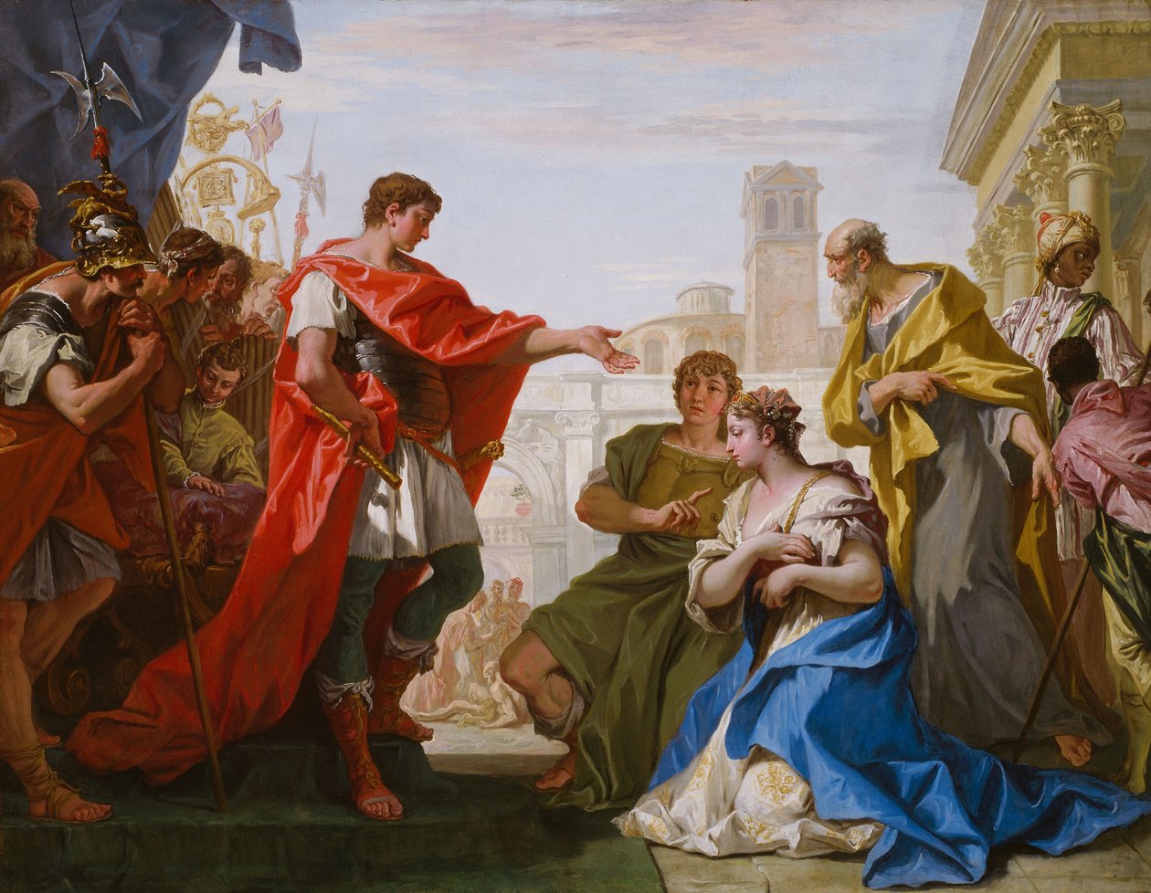 The Continence of Scipio, c.1706 (olej na plátně) od Sebastiano Ricci