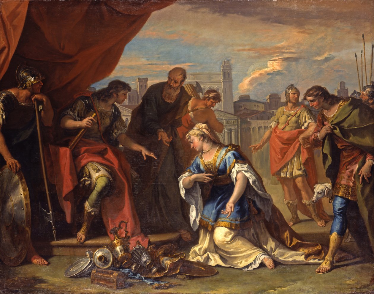 The Continence of Scipio, c.1708-1710 od Sebastiano Ricci