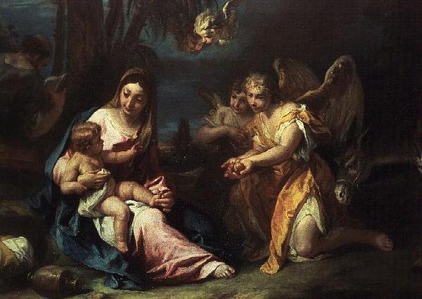 Zbytek na útěku do Egypta od Sebastiano Ricci
